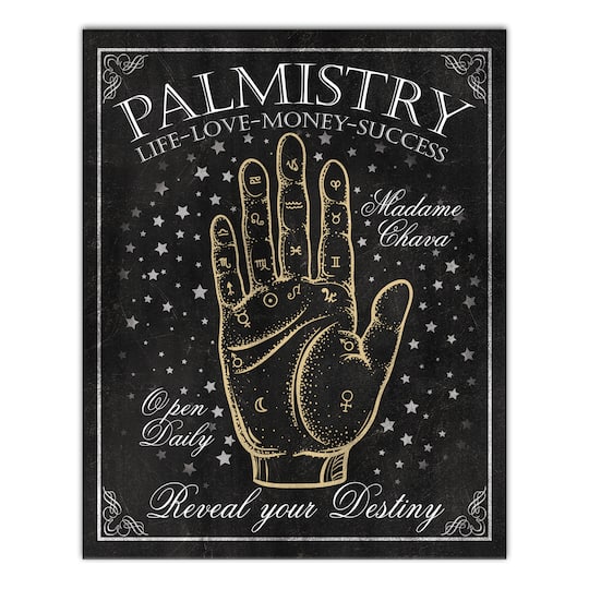 Palmistry Sign 8 16&#x22; x 20&#x22; Canvas Wall Art